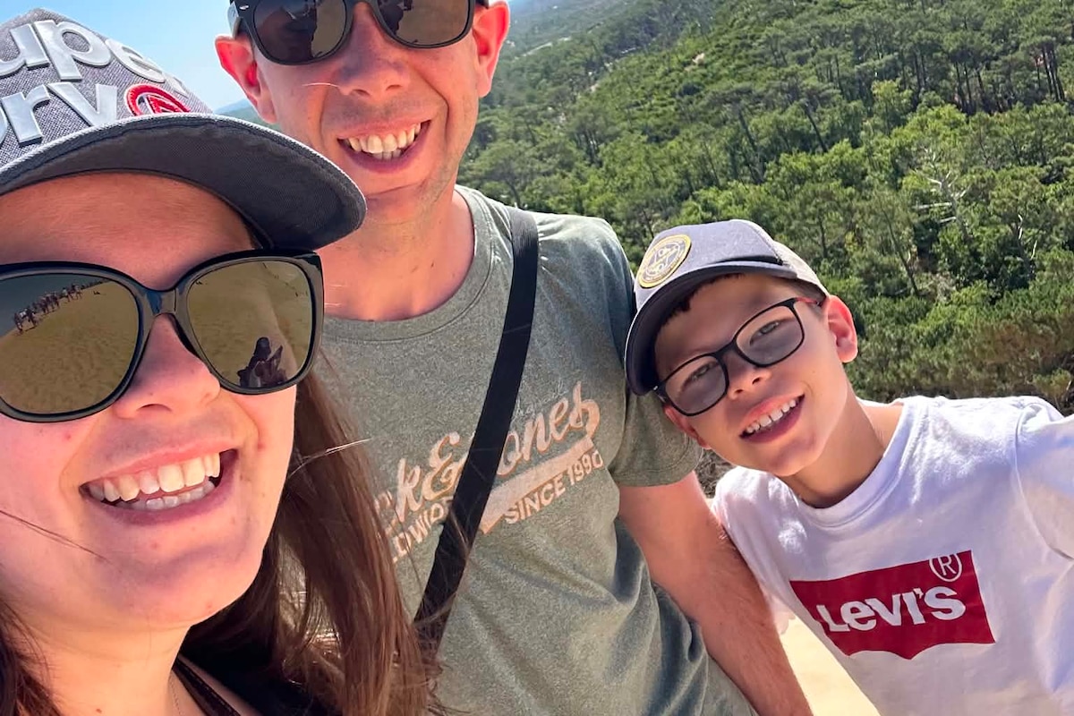 Mélissa et sa famille en vacances près de Biscarrosse