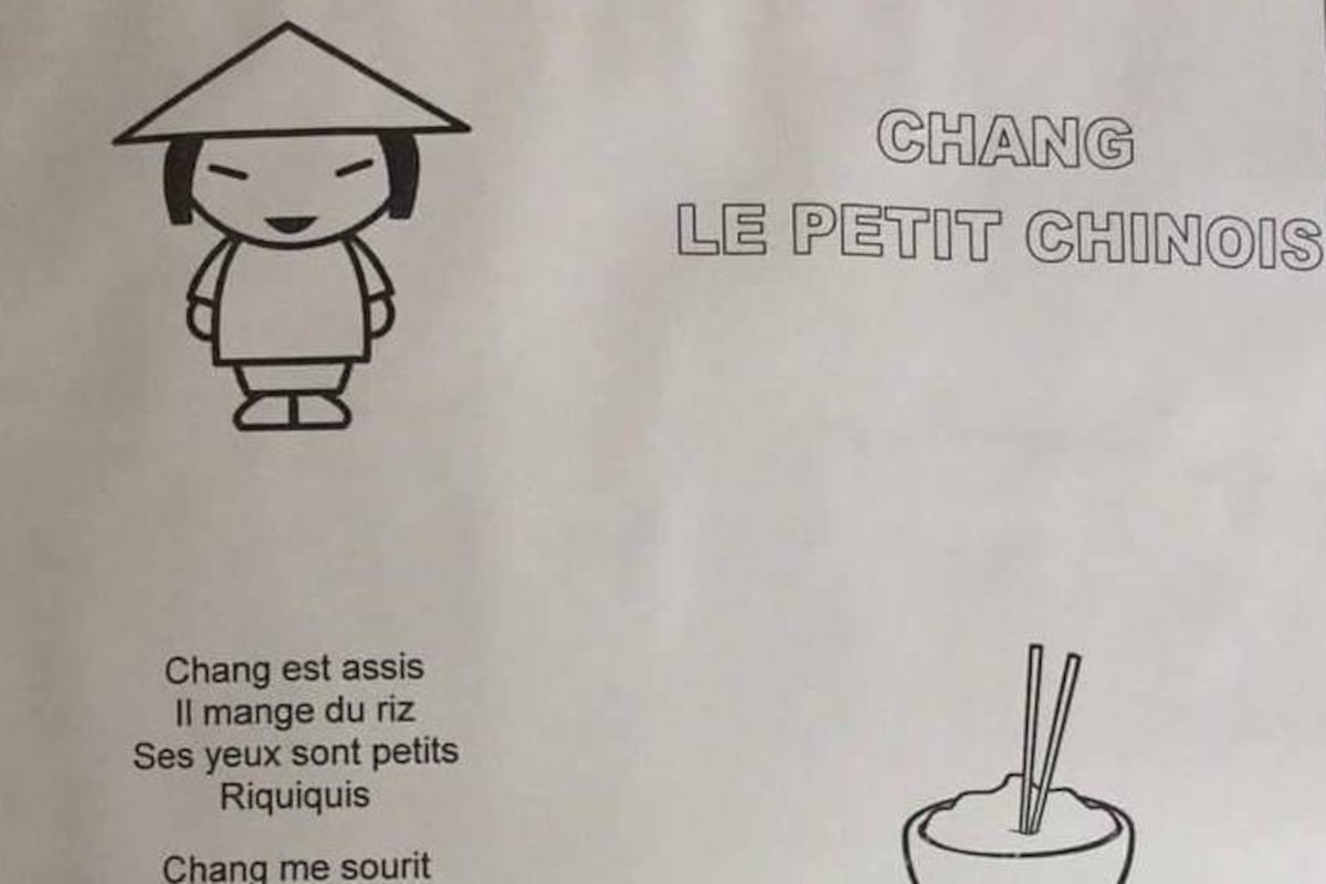 "Chang le petit Chinois": dans une école française, les enfants apprennent une comptine caricaturale