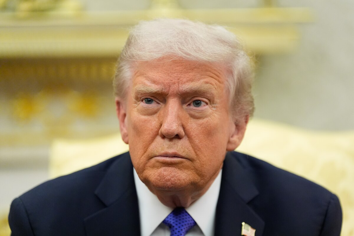 President Donald Trump meets with NATO Secretary General Mark Rutte in the Oval Office of the White House, Wednesday, Oct. 22, 2025, in Washington. (AP Photo/Alex Brandon)
