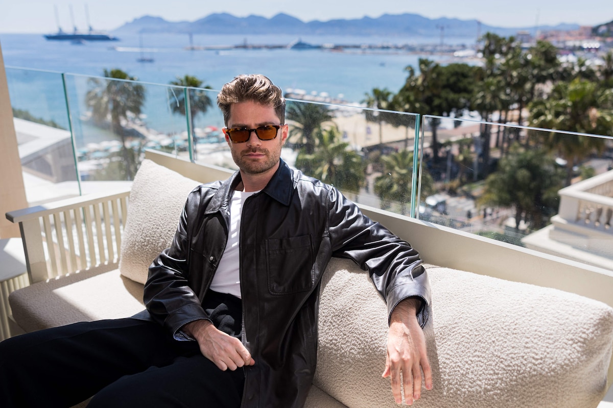 Belgian director Lukas Dhont poses for a portrait on the "Terrasse by Albane" located on the roof of The JW Marriott Cannes hotel on the sidelines of the 79th edition of the Cannes Film Festival in Cannes, southern France, on May 21, 2026. (Photo by SAMEER AL-DOUMY / AFP)