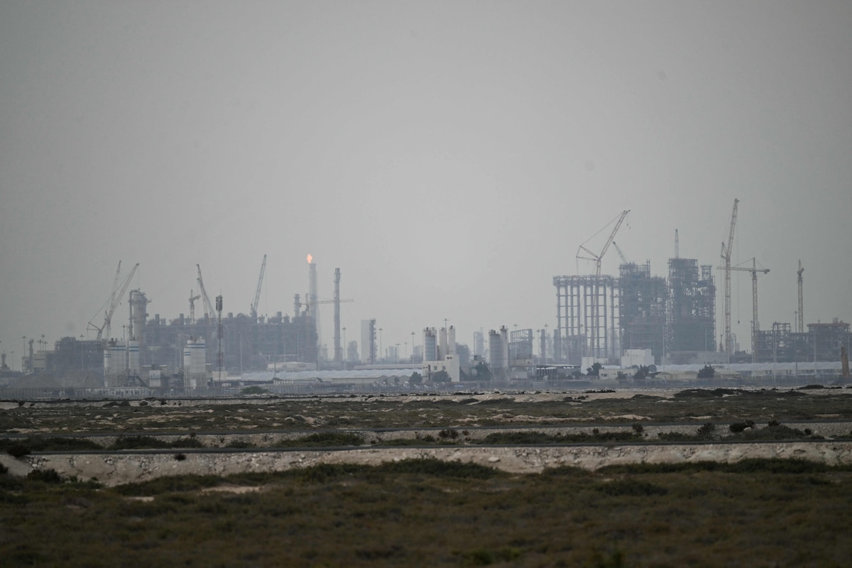 This photo shows QatarEnergy's operating facilities in Ras Laffan Industrial City on March 2, 2026. Qatar suspended liquefied natural gas production on March 2, causing a massive leap in prices, after Iranian strikes hit Gulf energy facilities in a new escalation of the Middle East war. (Photo by AFP)