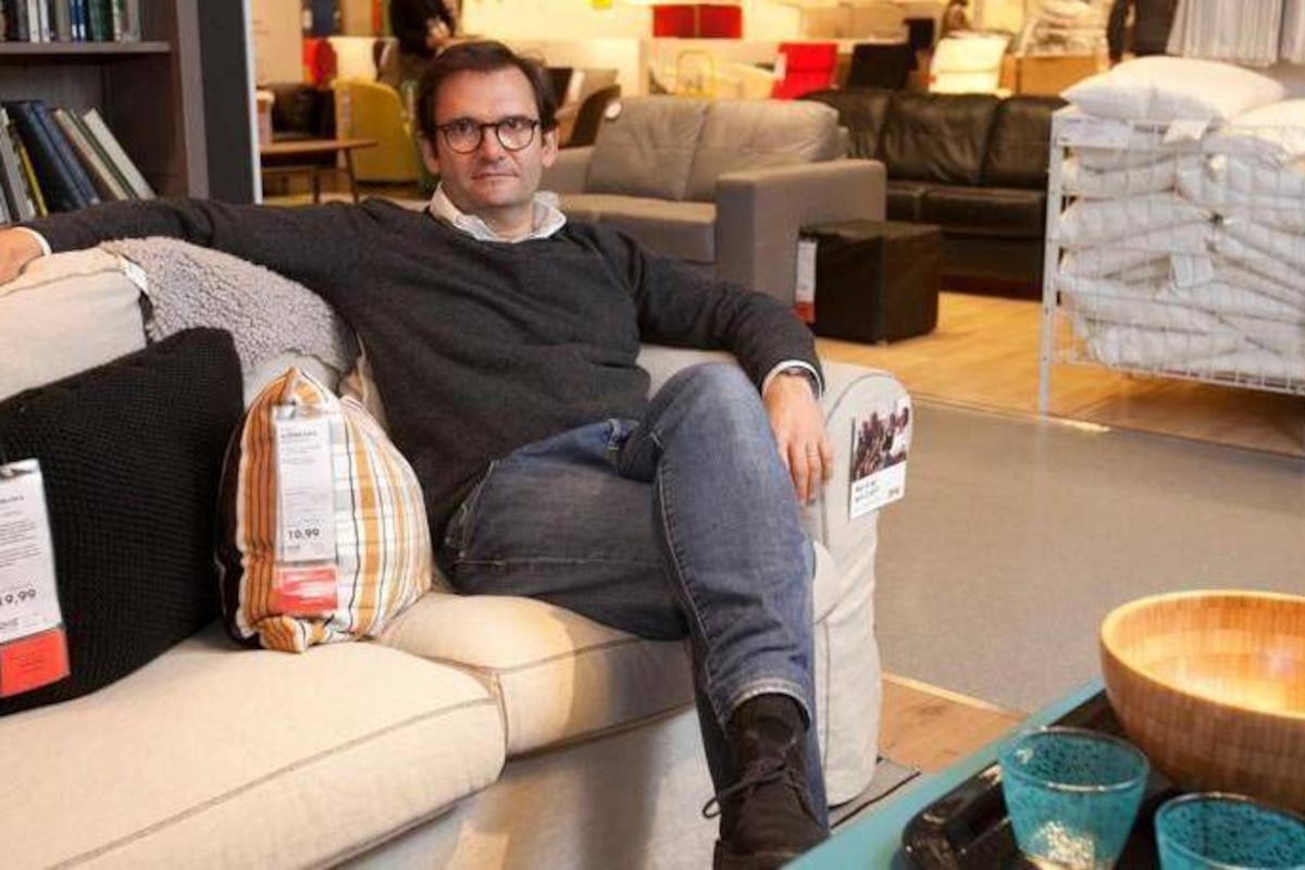 Olivier Baraille, CEO d'Ikea Belgique, dans le magasin de Zaventem.