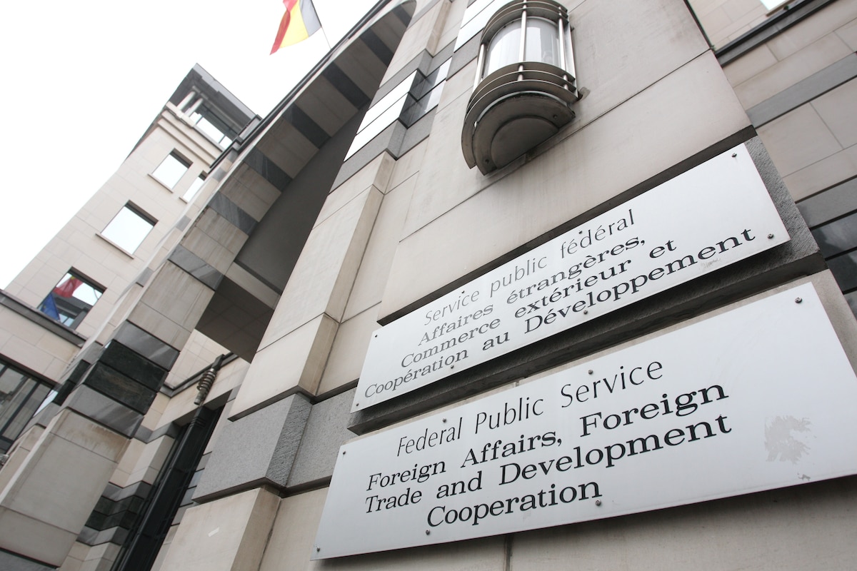 Vue extérieure des bâtiments du ministère des Affaires étrangères - rue des Petits Carmes, 15 - gouvernement fédéral (Christophe Bortels)