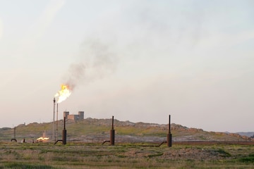 <p>Un champ pétrolier dans la région de Kirkouk, en Irak, le 2 avril 2023</p>