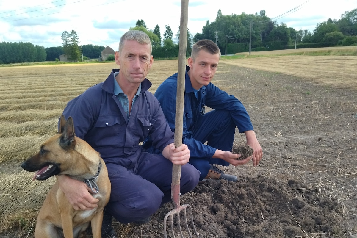 Alain et Clément Boigelot font partie des agriculteurs qui réduisent au maximum l'utilisation de pesticides au sein de leur exploitation.