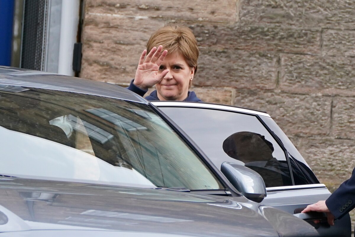 Scotland's First Minister Nicola Sturgeon leaves Bute House after she announced that she will stand down as First Minister for Scotland, in Edinburgh, Wednesday, Feb. 15, 2023. Sturgeon has announced her intention to resign. Sturgeon, who has led the country’s devolved government and the Scottish National Party for eight years told a news conference Wednesday at her official residence, Bute House in Edinburgh, that part of serving in politics is knowing when it is time to make way for someone else. (Andrew Milligan/PA via AP)