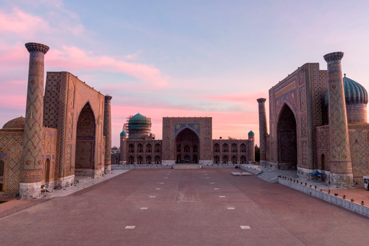 Le Registan de Samarcande se caractérise par une finesse exceptionnelle.