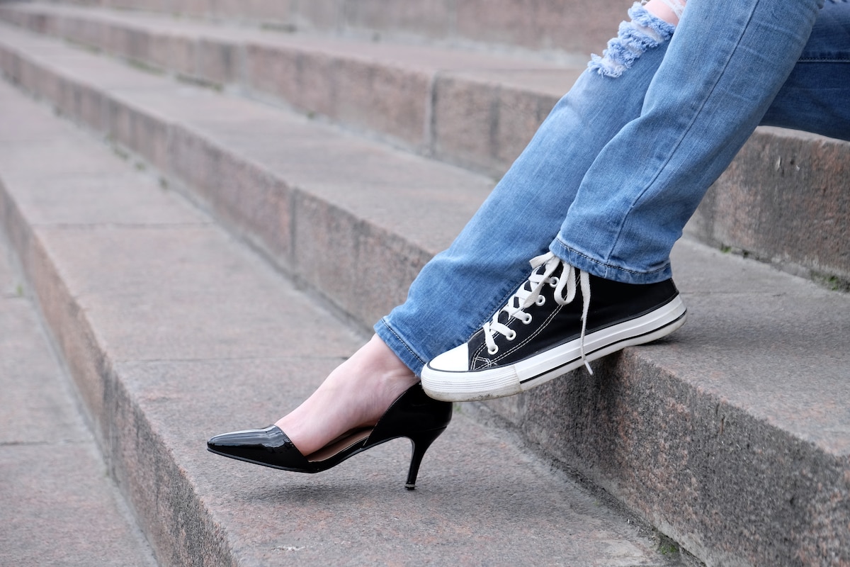 chaussures basket talon