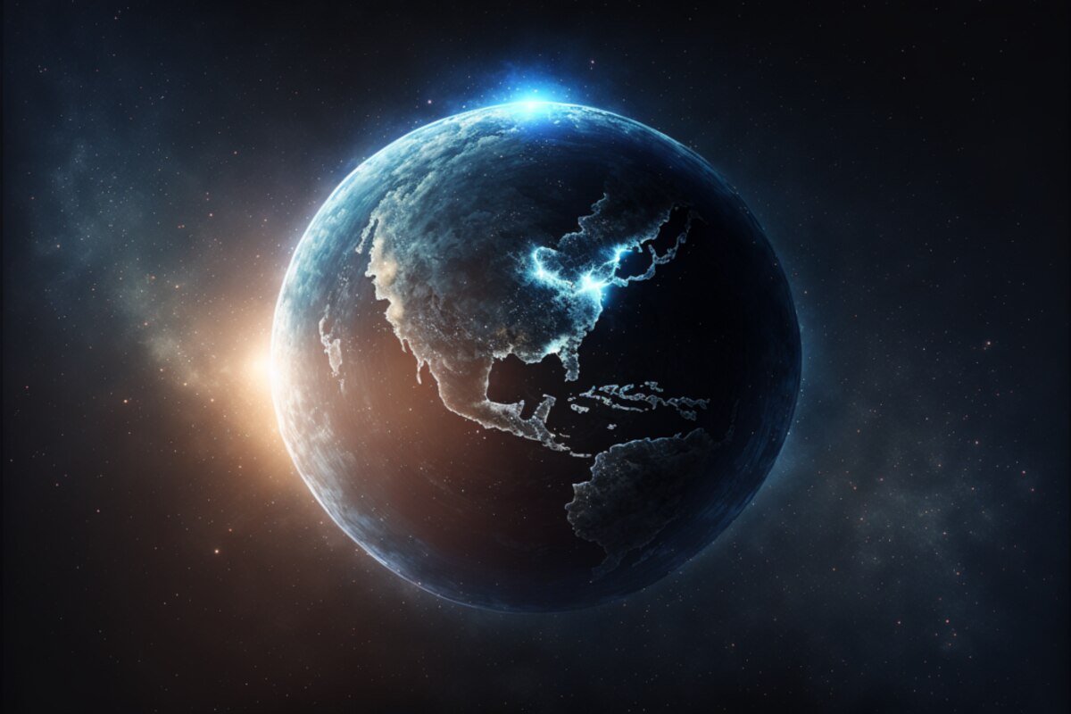 Planète Terre vue de l'espace
