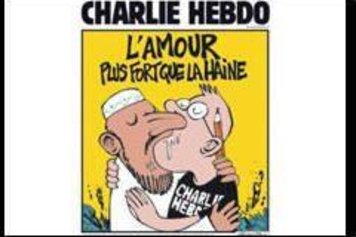 Charlie Hebdo loue "l'amour, plus fort que la haine"